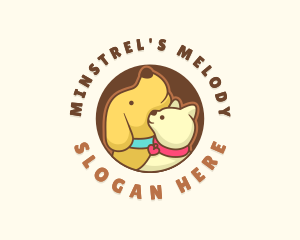 Dog Cat Veterinary logo design