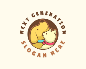 Dog Cat Veterinary logo design