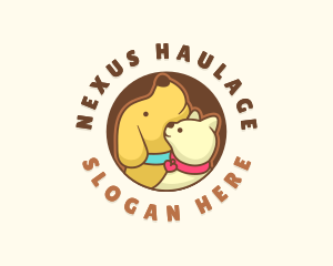 Dog Cat Veterinary logo design