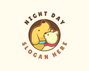 Dog Cat Veterinary logo design