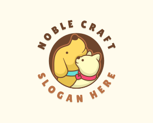 Dog Cat Veterinary logo design