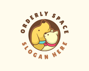 Dog Cat Veterinary logo design