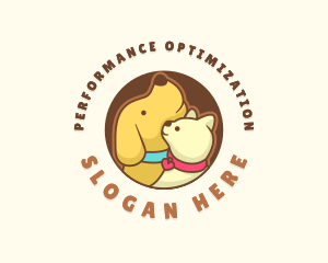 Dog Cat Veterinary logo design