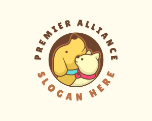 Dog Cat Veterinary logo design