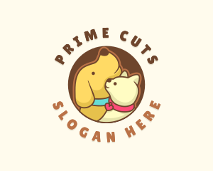 Dog Cat Veterinary logo design