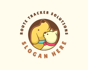 Dog Cat Veterinary logo design