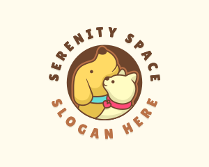 Dog Cat Veterinary logo design