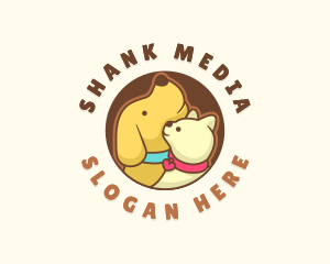 Dog Cat Veterinary logo design