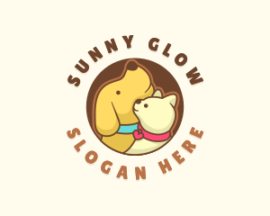 Dog Cat Veterinary logo design