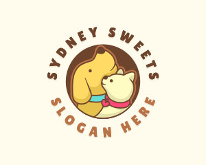 Dog Cat Veterinary logo design