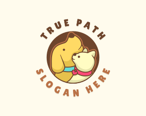 Dog Cat Veterinary logo design