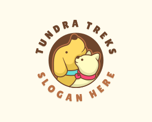 Dog Cat Veterinary logo design