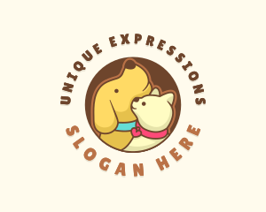 Dog Cat Veterinary logo design