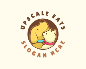 Dog Cat Veterinary logo design