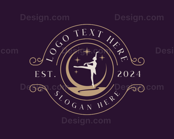 Elegant Ballet Dancer Logo