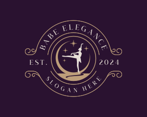 Elegant Ballet Dancer logo design