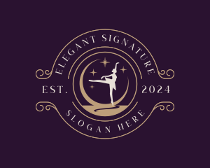 Elegant Ballet Dancer logo design