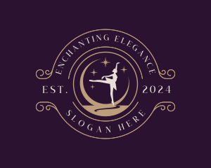 Elegant Ballet Dancer logo design