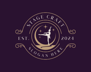 Elegant Ballet Dancer logo