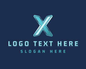 Blue Letter X logo