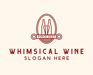 Wine Sommelier Bar logo design