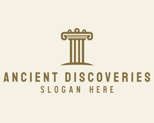 Ancient Architecture Column logo design