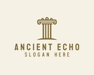 Ancient Architecture Column logo design