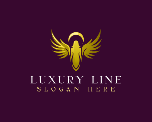 Luxury Woman Angel logo design