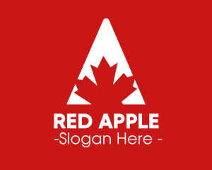 Red Maple Leaf logo design