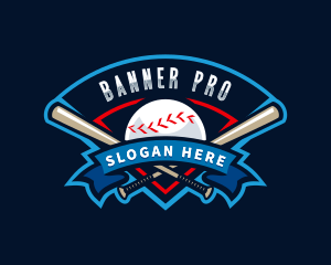 Baseball League Sport  logo design