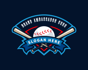 Baseball League Sport  logo design