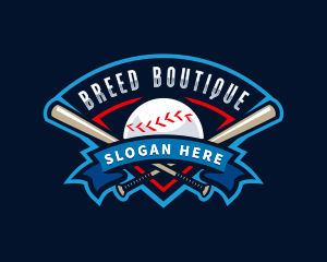 Baseball League Sport  logo design