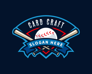 Baseball League Sport  logo design