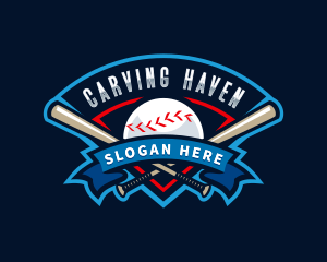 Baseball League Sport  logo design