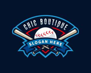 Baseball League Sport  logo design