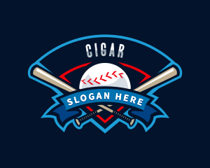 Baseball League Sport  logo design