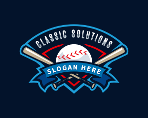 Baseball League Sport  logo design