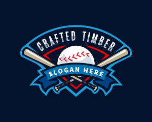 Baseball League Sport  logo design