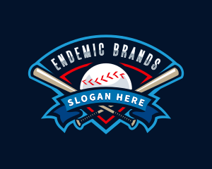 Baseball League Sport  logo design