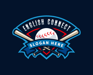 Baseball League Sport  logo design