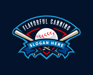 Baseball League Sport  logo design