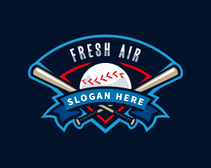 Baseball League Sport  logo design