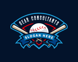 Baseball League Sport  logo design