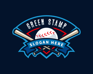 Baseball League Sport  logo design