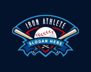 Baseball League Sport  logo design