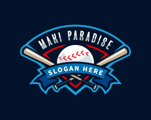 Baseball League Sport  logo design