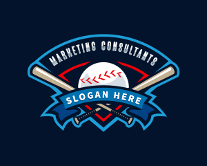 Baseball League Sport  logo design