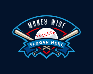 Baseball League Sport  logo design