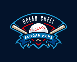 Baseball League Sport  logo design