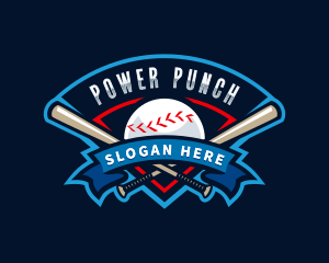 Baseball League Sport  logo design